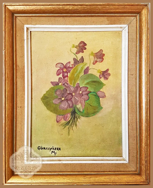 Букет цветя- масло - M. Gorczyńska - Картина
