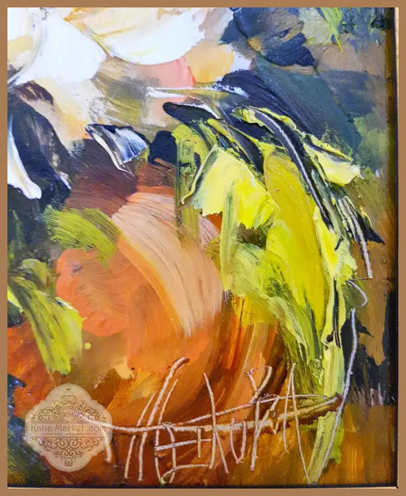 Букет рози- масло от художничката Пенкова (1099) - Картина