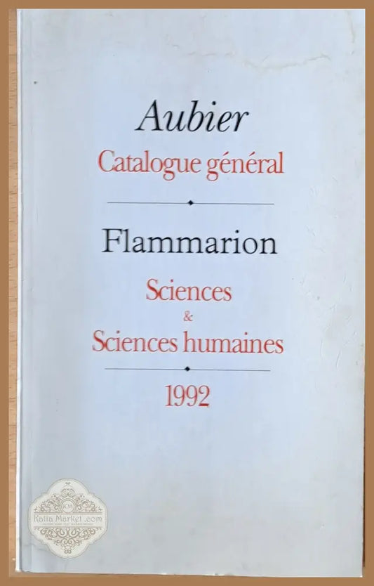 Catalogue general Aubier. Flamarion Sciences & Sciences humaines - Michel Tournier - Книги