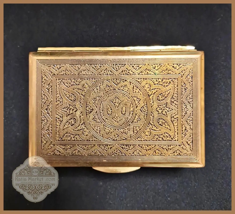Дървена кутия с метален обков - antique
