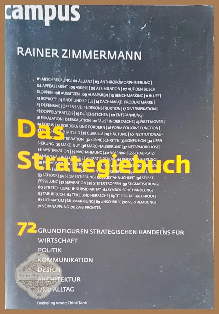 Das strategiebuch - Rainer Zimmermann - Книги