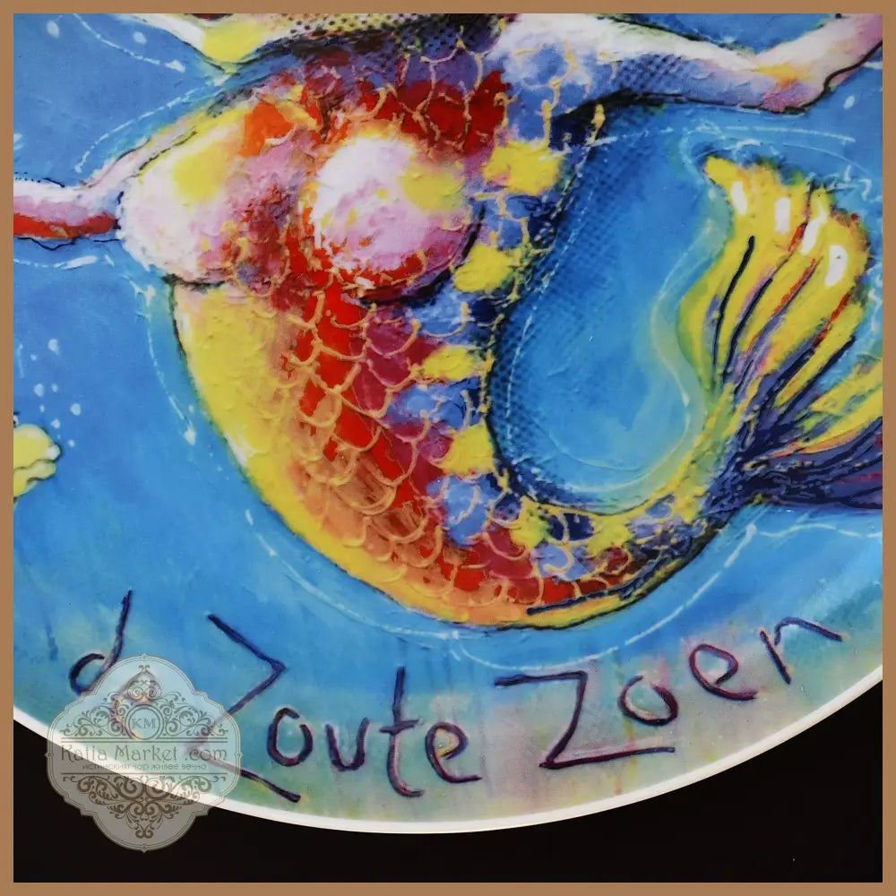 De Zoute Zoen (Scheveningen) - ’Ik hou van je’ by René van der Heijden - Порцеланова чиния
