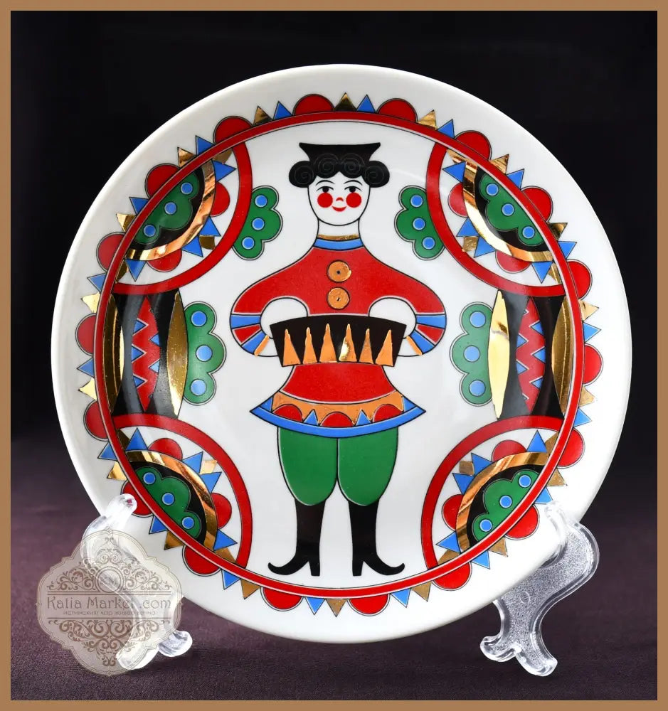 Декоративна чиния „Одинокая гармонь“ на „Вербилки“ - antique