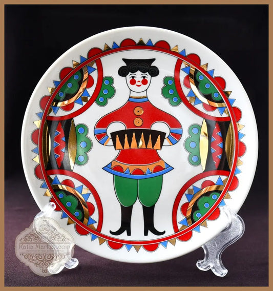 Декоративна чиния „Одинокая гармонь“ на „Вербилки“ - antique