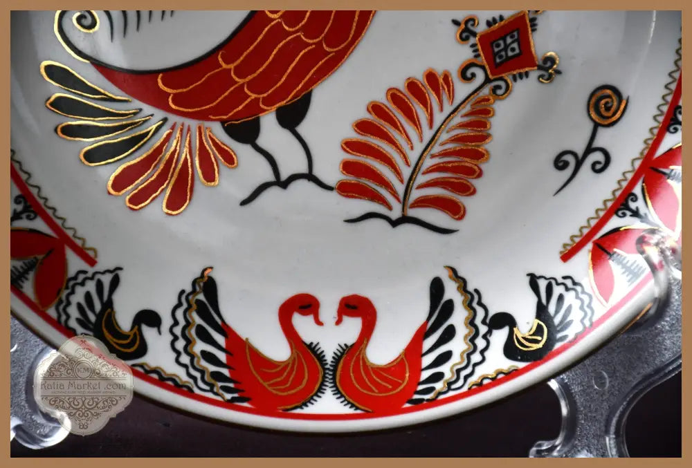 Декоративна чиния „Жар-птица“ на „Вербилки“ - antique
