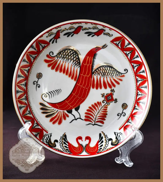 Декоративна чиния „Жар-птица“ на „Вербилки“ - antique