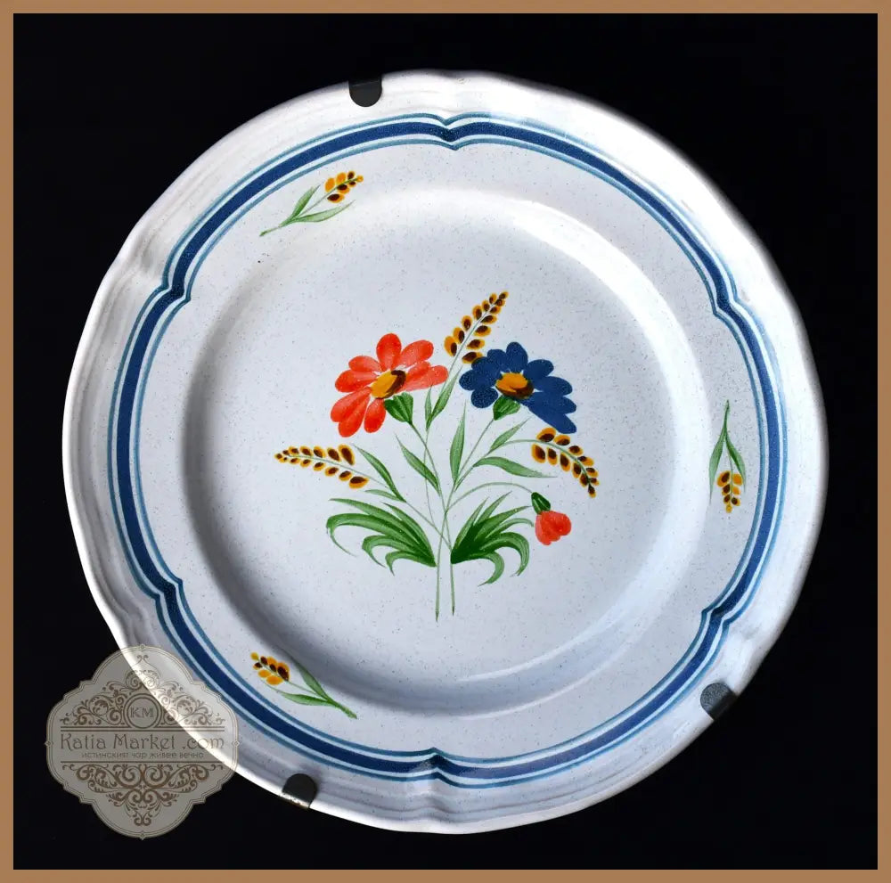Декоратвна чиния Faïencerie de Pornic - antique