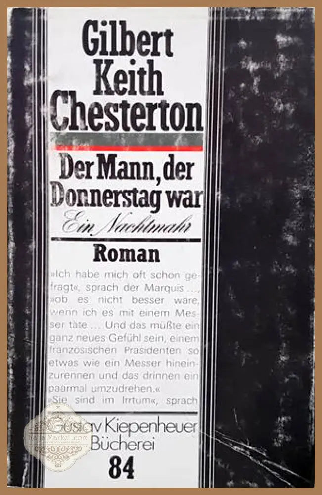 Der Mann der Donnerstag war - Gilbert Keith Chesterton - Книги