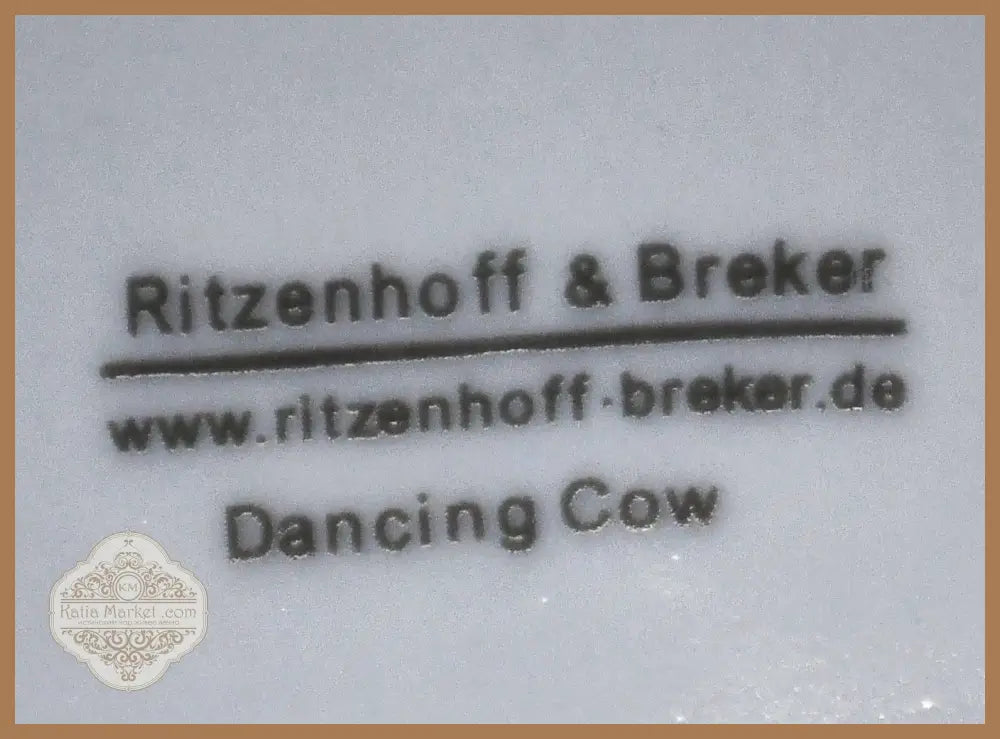 Детска чиния ’Dancing Cow’ произведена от ’Ritzenhoff & Breker’ - antique