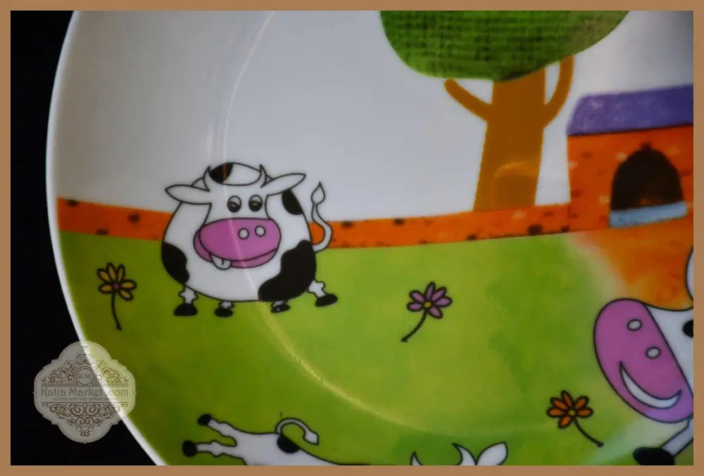 Детска чиния ’Dancing Cow’ произведена от ’Ritzenhoff & Breker’ - antique