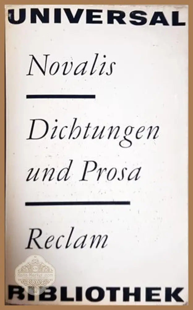 Dichtungen und Prosa - Novalis