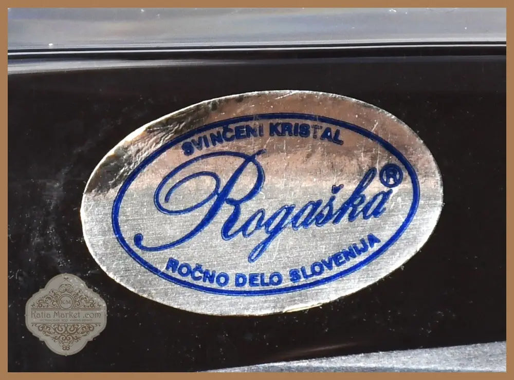 Дизайнерска ваза на ’Рогашка’ - Словения. Оловен кристал. - antique