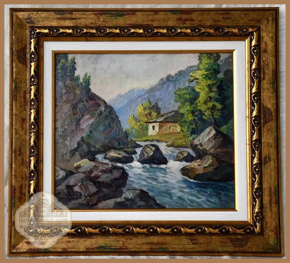 Елка Попова (България) - ’Планински пейзаж’ - antique