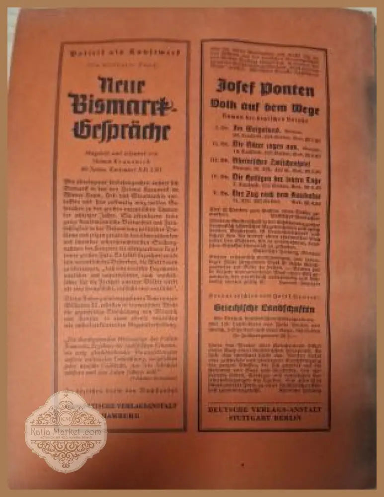 Europäische Revue Heft 8 August 1941 - вътрешна страница