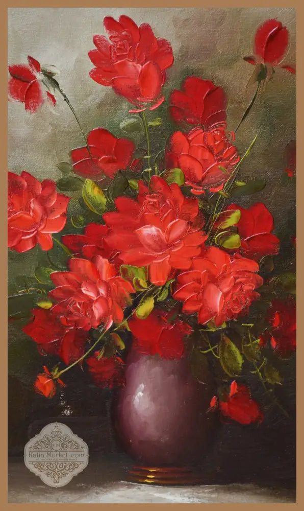 Европейска школа (70те) - ’Рози’ - antique