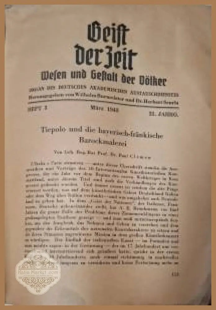 Geist der Zeit. Wesen und Gestalt der Völker. Heft 3 März 1943 - Колектив - Книга