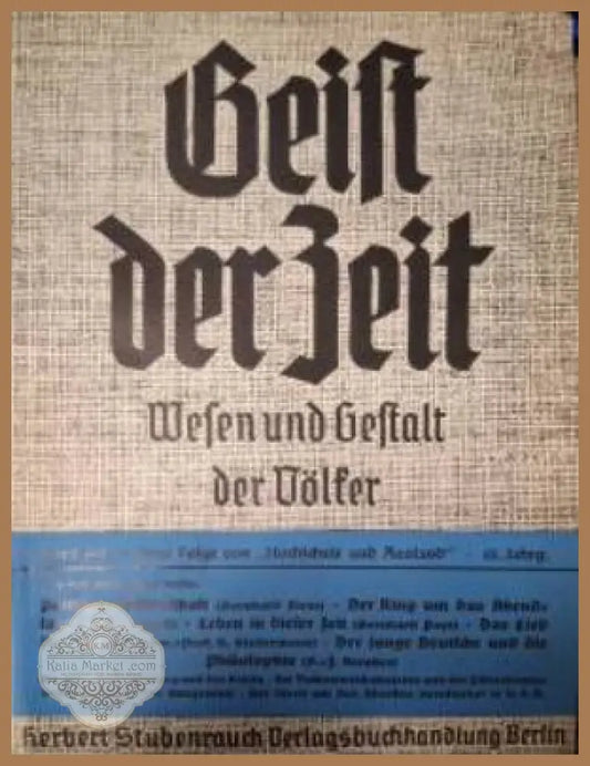 Geist der Zeit. Wesen und Gestalt der Völker. Heft 4 April 1937 - Колектив - Книга