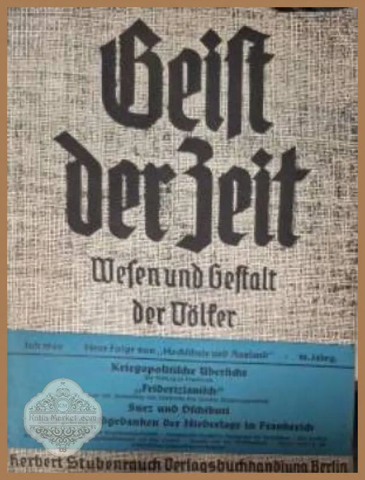 Geist der Zeit. Wesen und Gestalt der Völker. Heft 7 Juli 1940 - Колектив - Книга