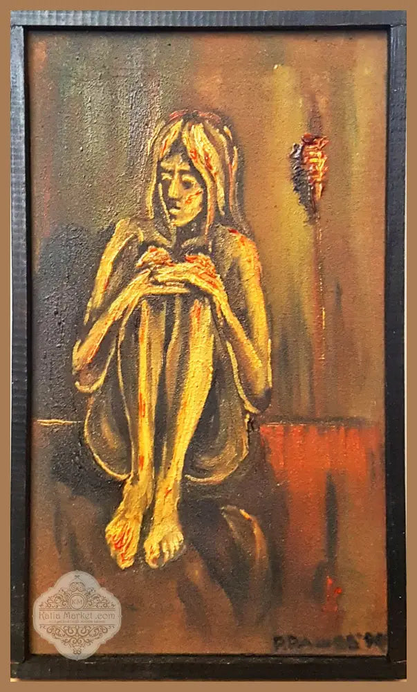 Гола фигура- масло от Р. Рашев- 1990 година - Р. Рашев - Картина