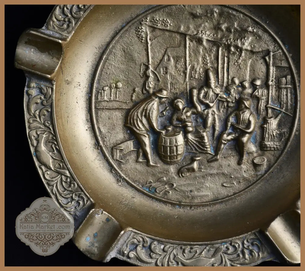 Голям бронзов пепелник от Нидерландия - antique