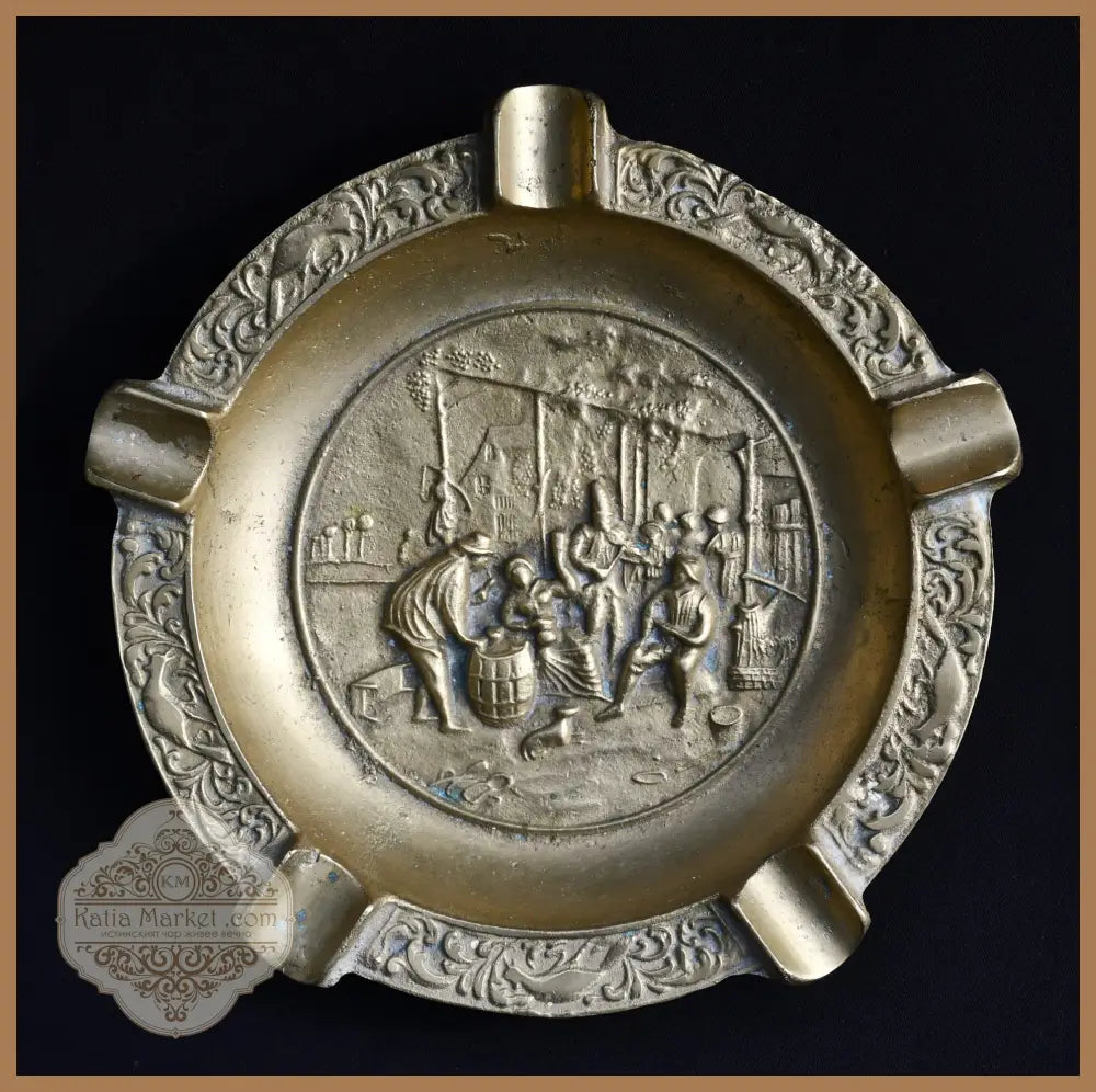 Голям бронзов пепелник от Нидерландия - antique