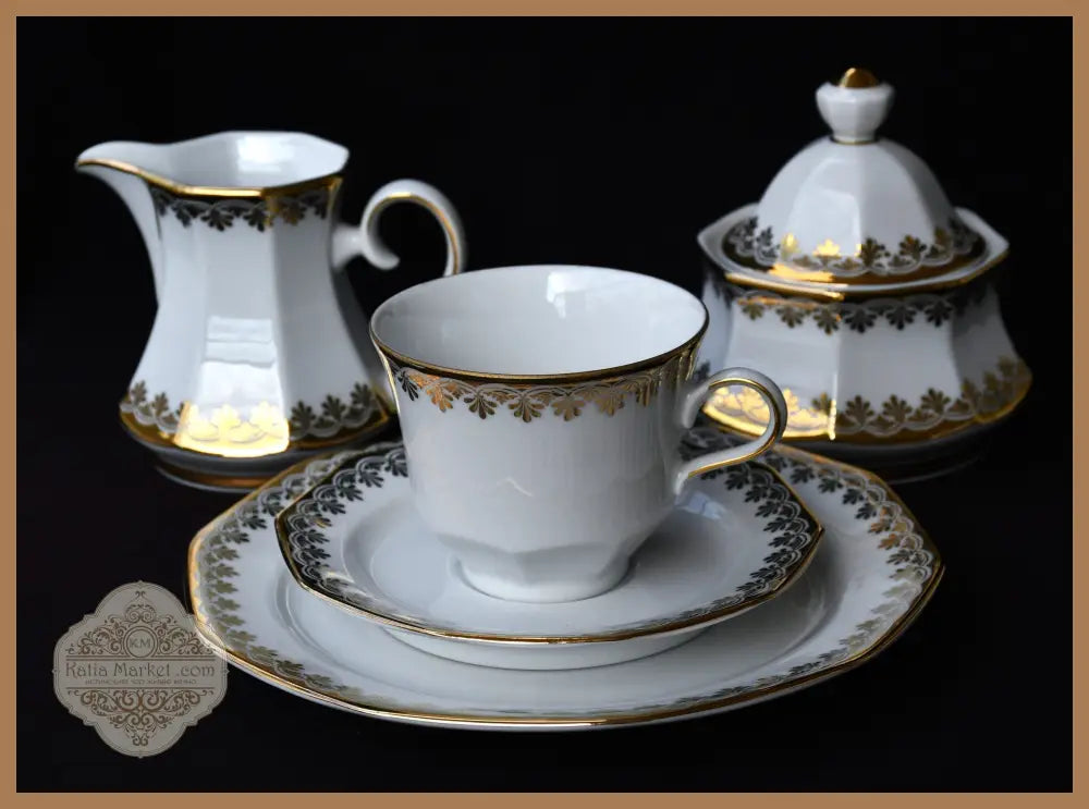 Голям сервиз за кафе от баварски порцелан - antique