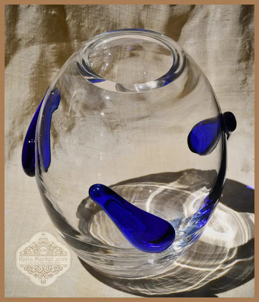 Голяма art-glass ваза - antique
