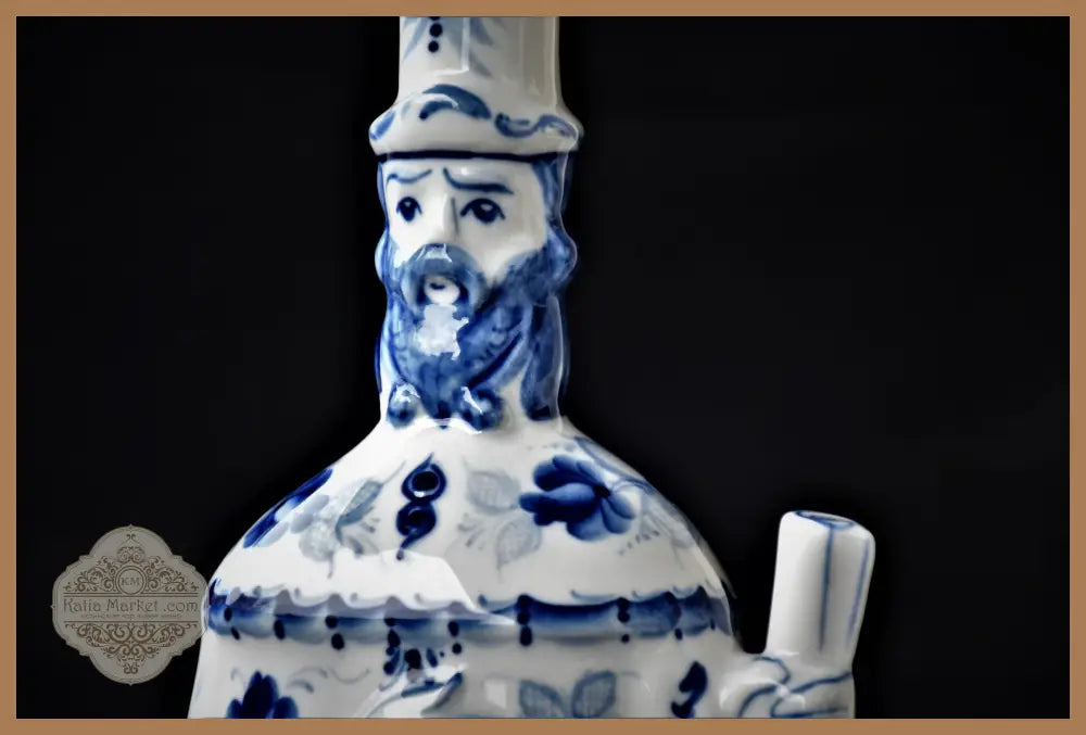 Голяма порцеланова фигура/бутилка на Гжель - antique