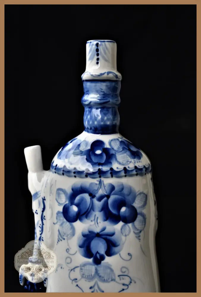 Голяма порцеланова фигура/бутилка на Гжель - antique