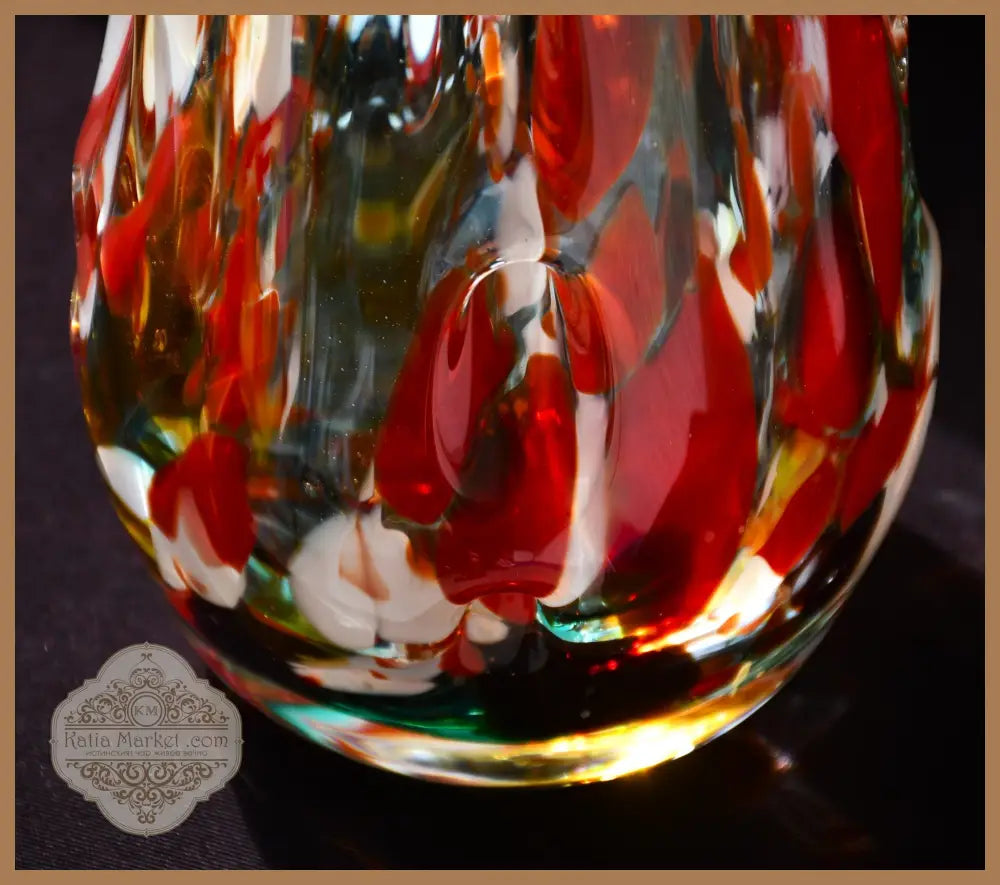 Голяма винтидж ваза art glass - antique
