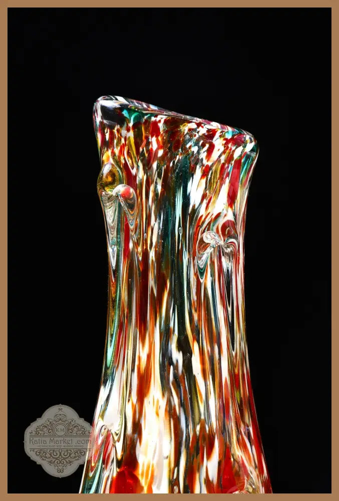 Голяма винтидж ваза art glass - antique