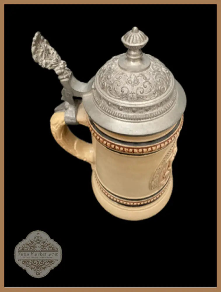 Халба с капак,вместимост 0,5L - antique