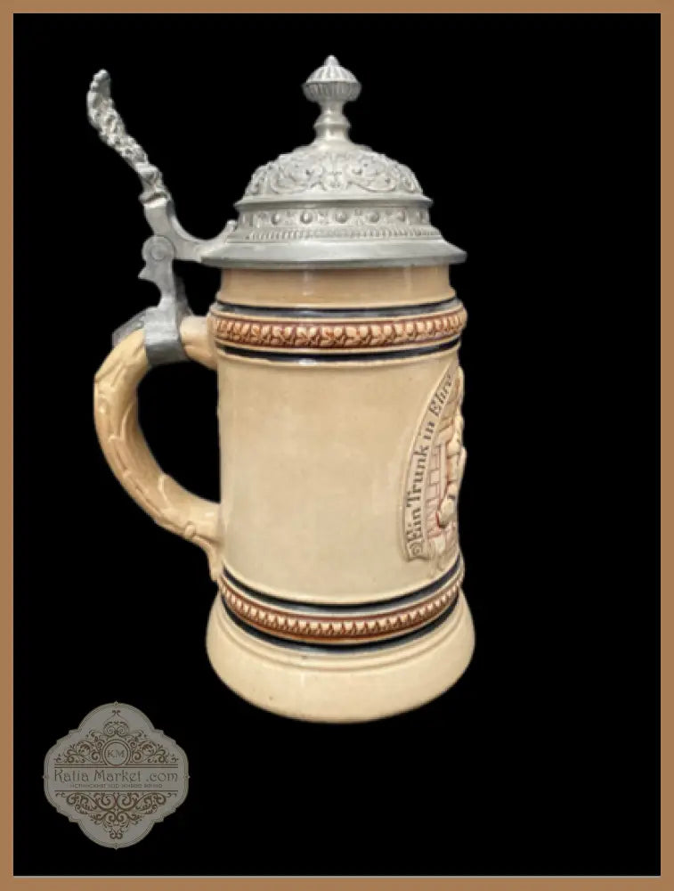 Халба с капак,вместимост 0,5L - antique