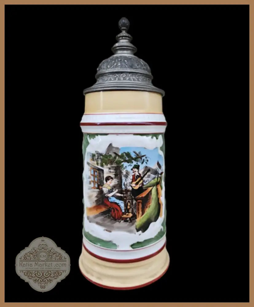 Халба с капак,вместимост 1L (498)