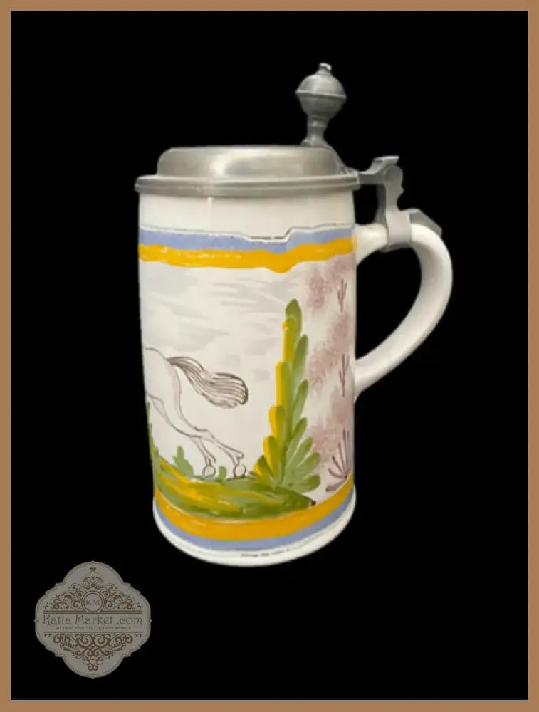 Халба с капак,вместимост 1L (500)