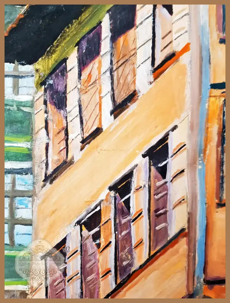 Хисар капис, Пловдив, масло от Д. Джорджева, 1994 година (1182) - Картина