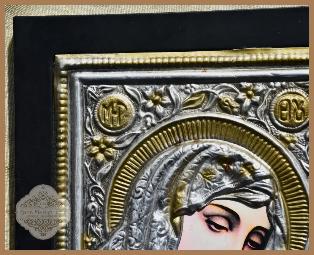 Икона с метален обков - antique