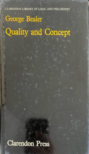 Quality and Concept от George Bealer, корица