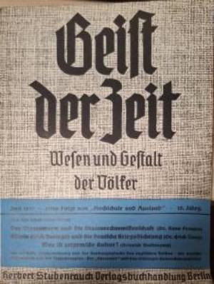 Geist der Zeit. Wesen und Gestalt der Völker. Heft 6, Juni 1937 - Колектив