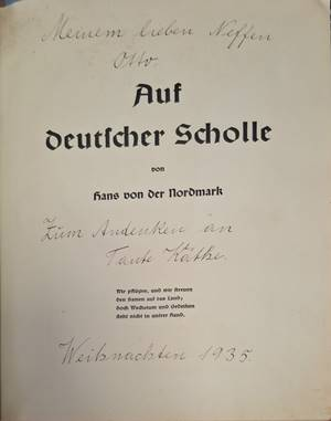 Auf deutscher Scholle - заглавна страница