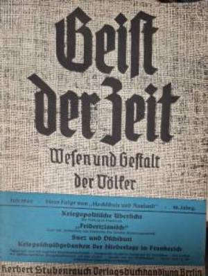 Geist der Zeit. Wesen und Gestalt der Völker. Heft 7, Juli 1940 - Колектив