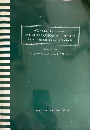 Корица на Workbook to Accompany Microeconomic Theory: Basic Principles and Extensions