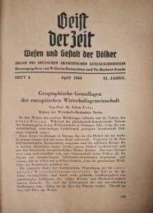Geist der Zeit. Wesen und Gestalt der Völker. Heft 4, April 1943 - Колектив