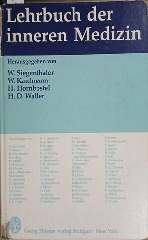 Lehrbuch der inneren Medizin – Siegenthaler, Kaufmann, Hornbostel, Waller