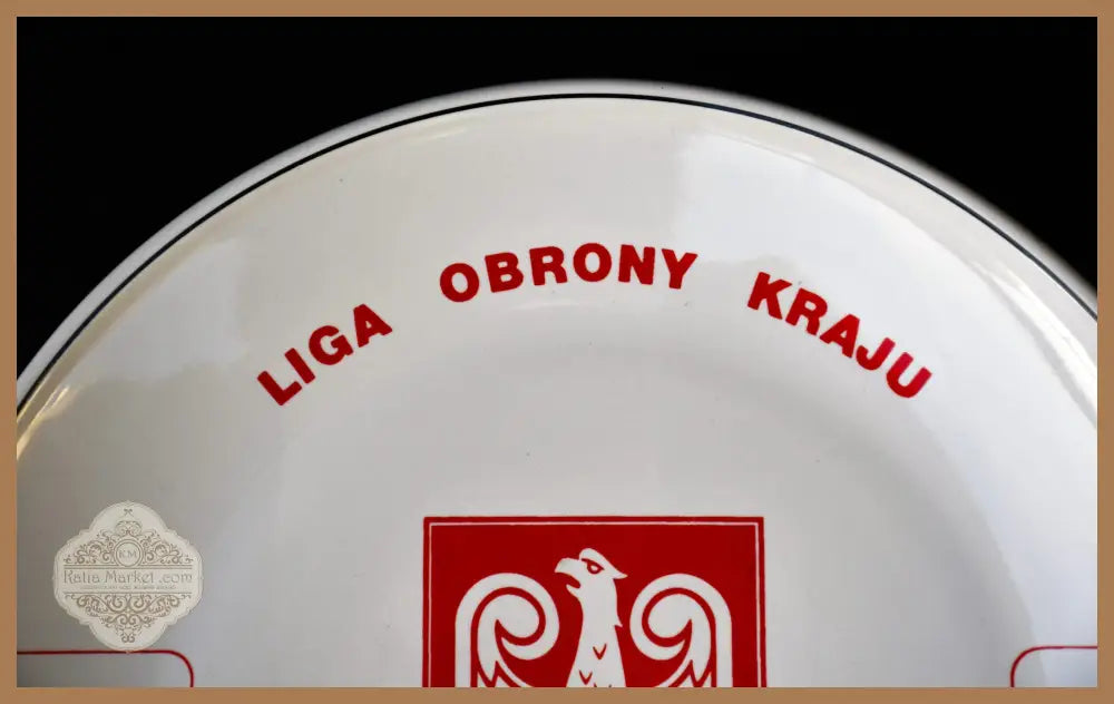 Историческа чиния на Liga Obrony Kraju - antique