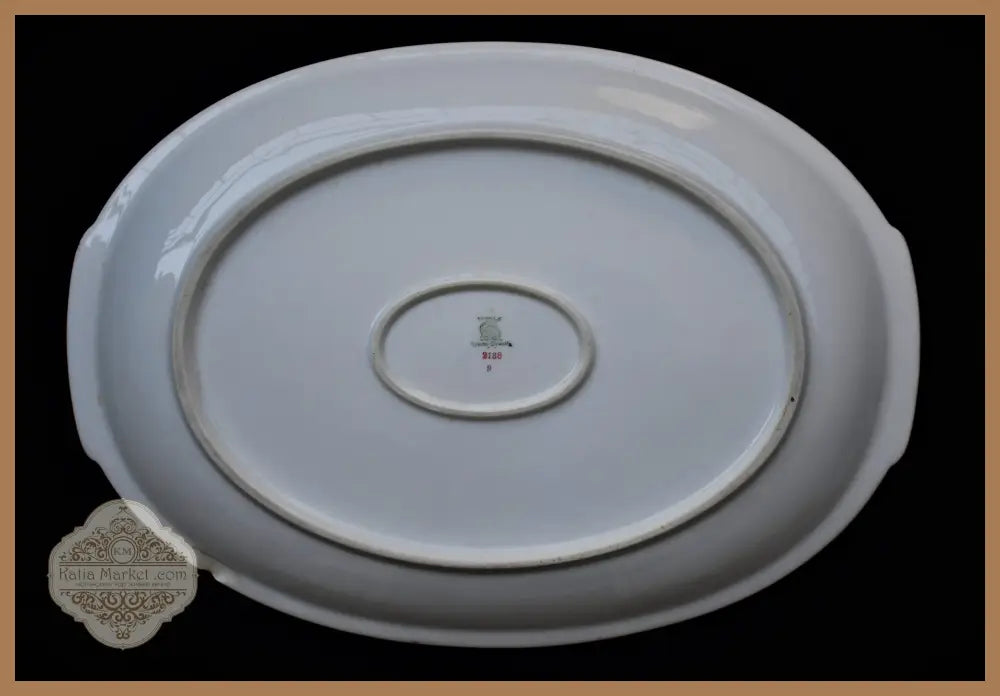 Историческа чиния/плато на ’Bohemia Ceramic Works’ - antique