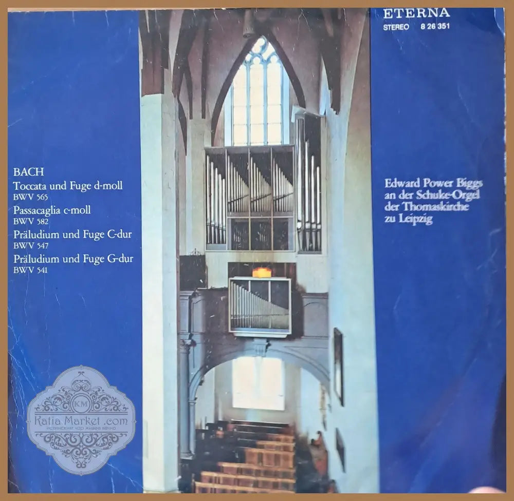 J. S. Bach: Toccata und Fuge d-moll Passacaglia c-moll. Edward Power Biggs - antique