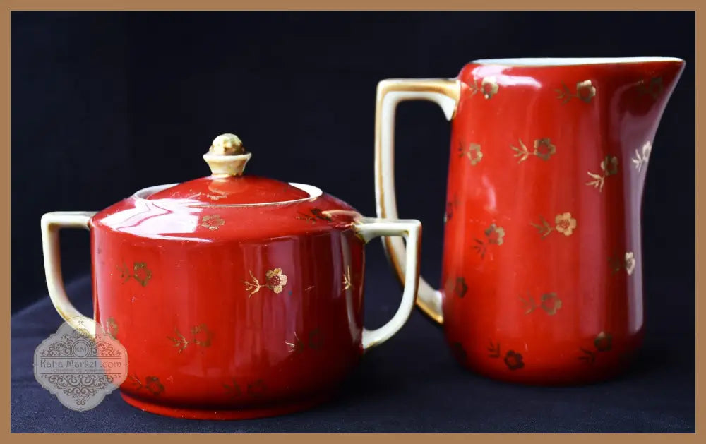Кана и захарница във виенски стил. Колекционни. - antique