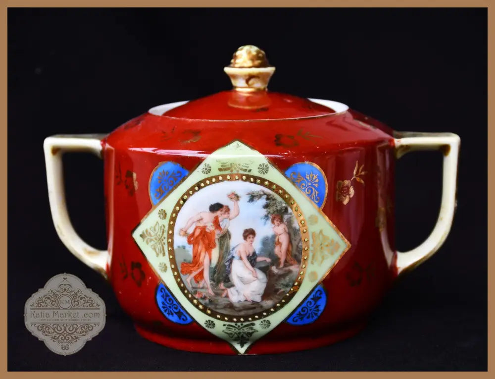 Кана и захарница във виенски стил. Колекционни. - antique