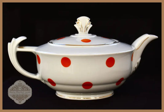 Карловарски порцеланов чайник на ’Victoria’ от 1930-те - antique